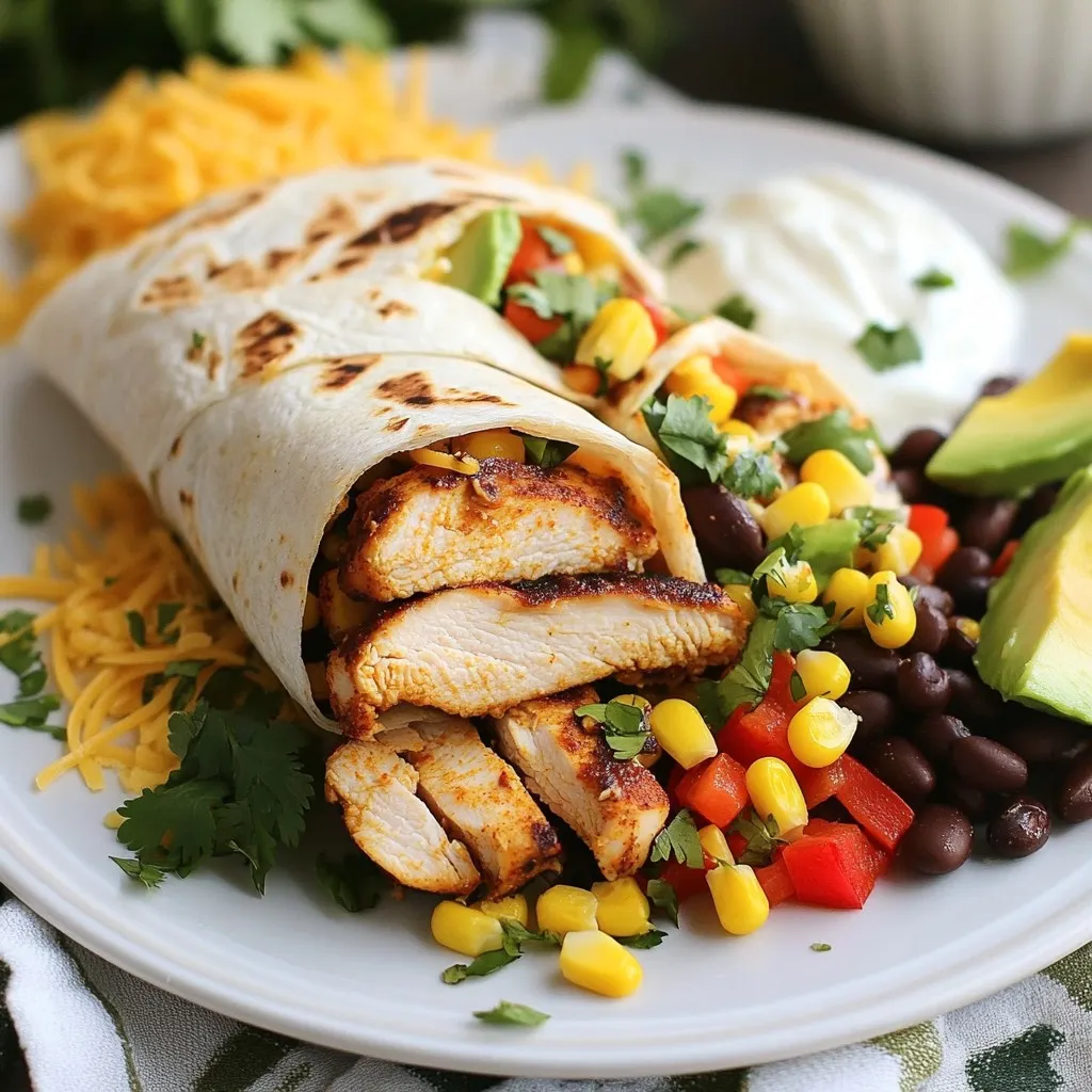 Savory Southwest Chicken Wraps Quick and Easy Recipe
