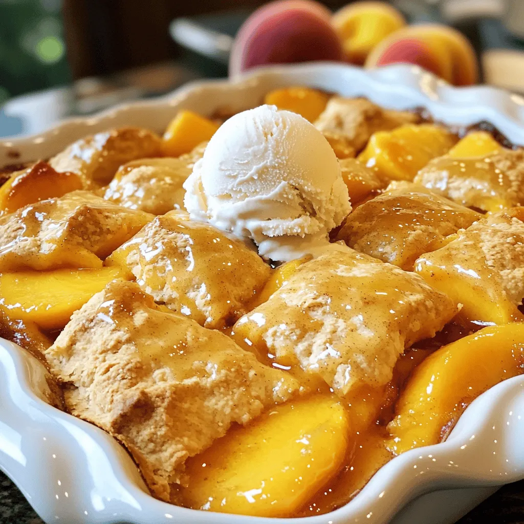 Easy Homemade Peach Cobbler Quick and Delicious Treat