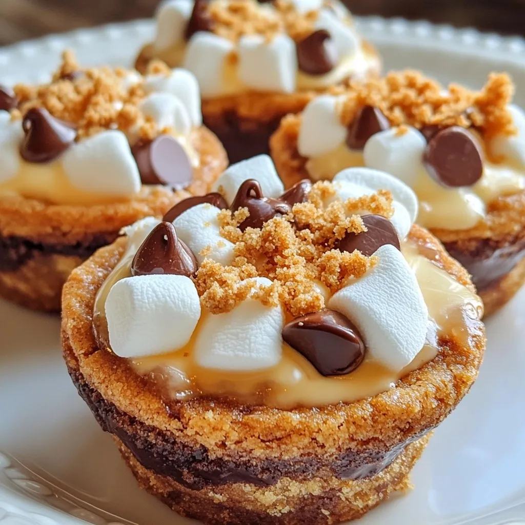 Ingredient S’mores Cookie Cups Tasty Dessert Treat