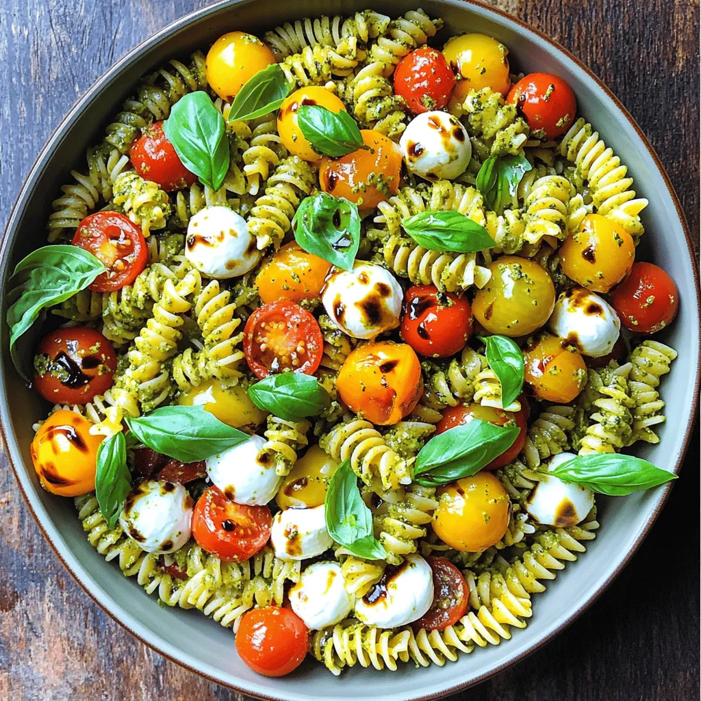 Creamy Caprese Pasta Salad Easy and Delicious Recipe