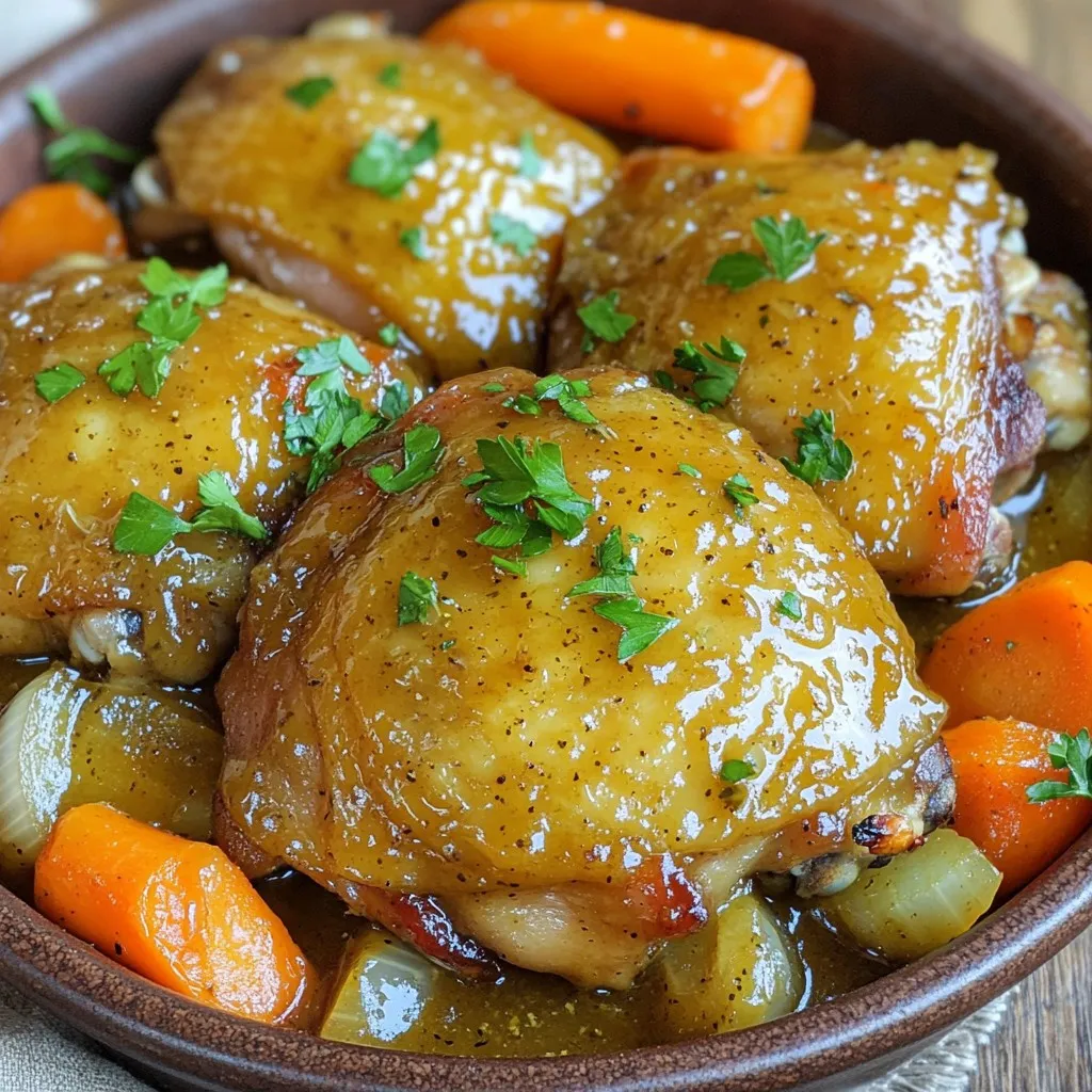 Slow Cooker Maple Dijon Chicken and Carrots Delight