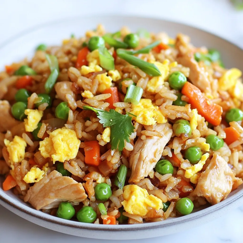 Min Protein Chicken Fried Rice Tasty Meal Idea