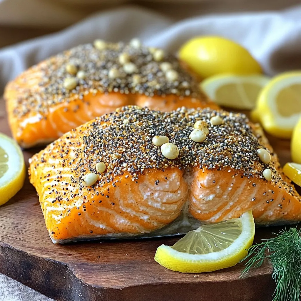 Air Fryer Everything Bagel Salmon Simple and Tasty