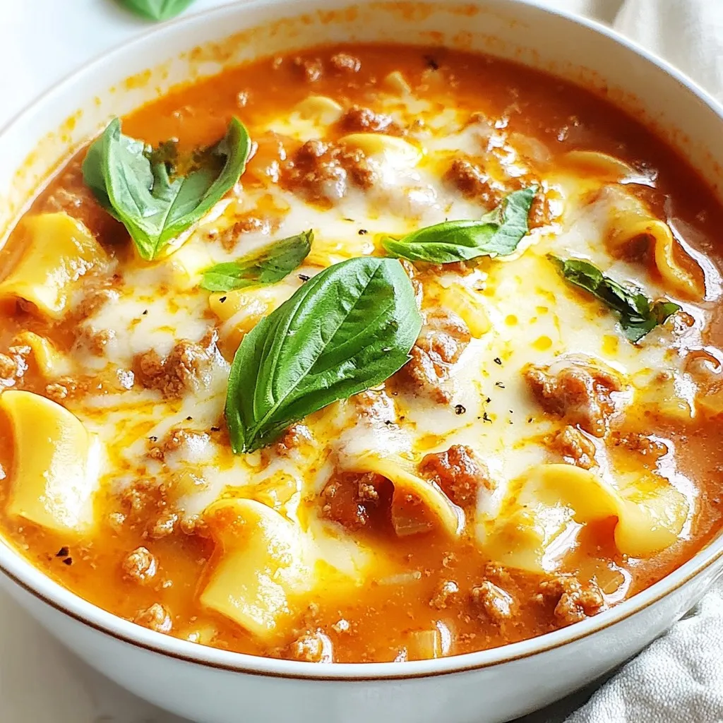 One Pot Lasagna Soup Simple and Flavorful Recipe