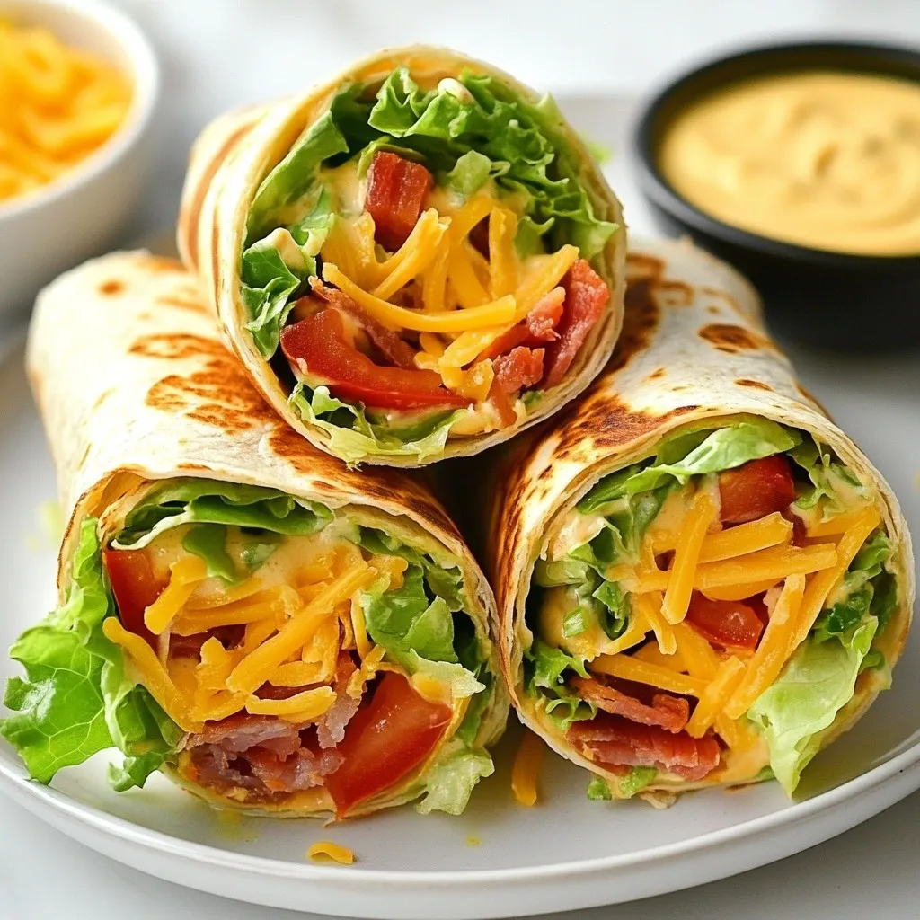 Savory Ultimate BLT Wraps with Secret Sauce Recipe