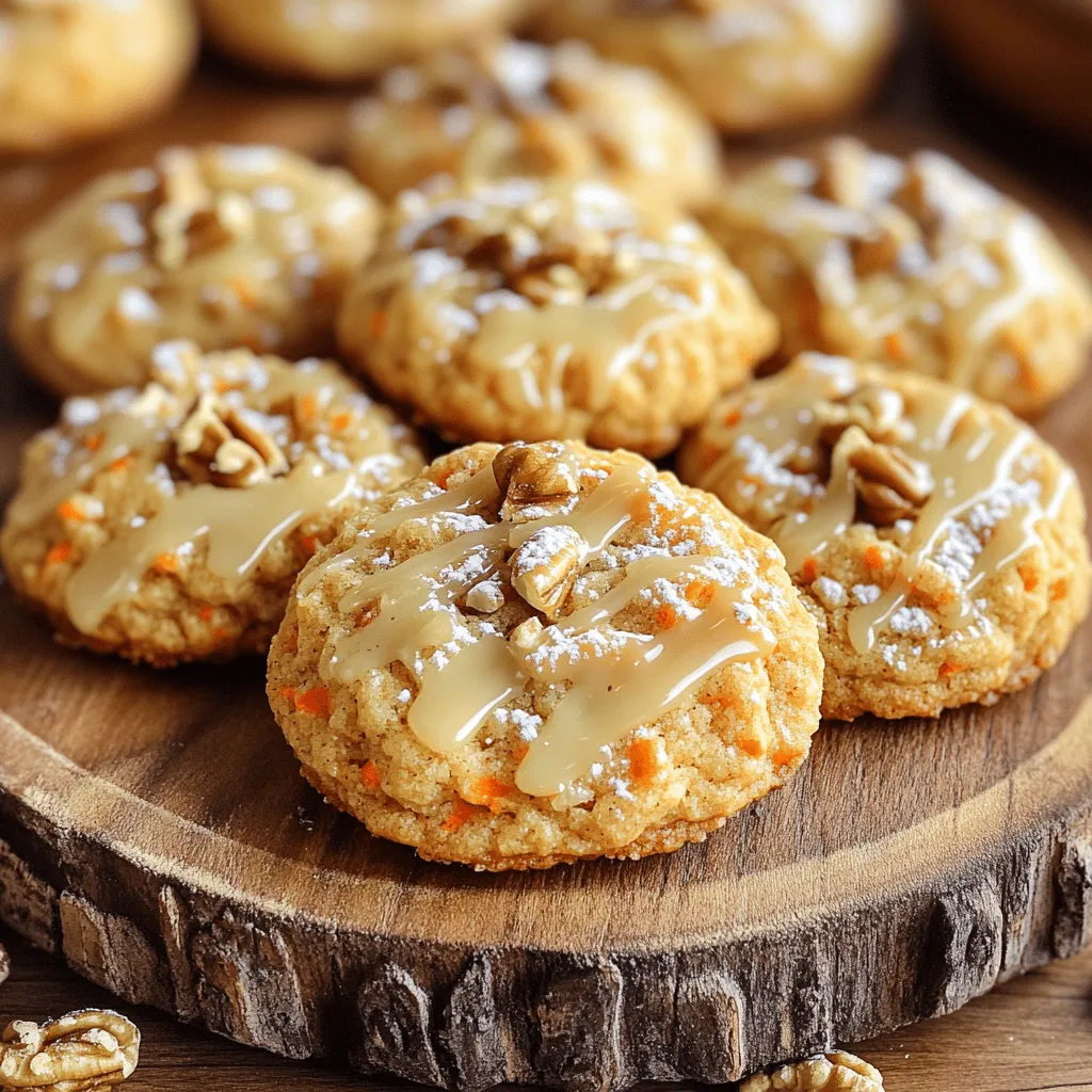 Maple Glazed Carrot Cake Cookies Irresistible Treat