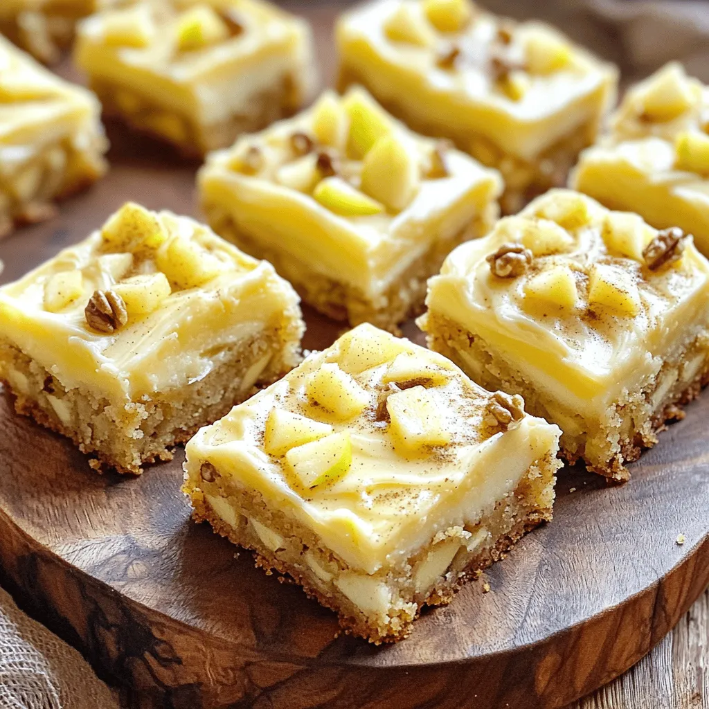 Maple Frosted Apple Blondies Irresistible Treat Recipe