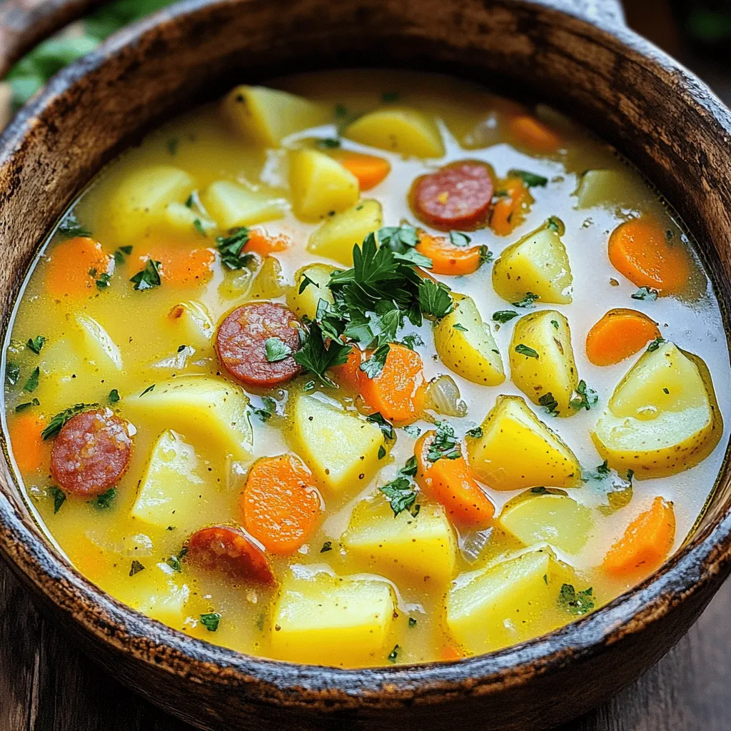 Potato Kielbasa Soup Hearty and Comforting Meal