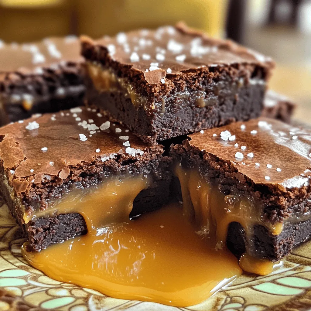 Fudgy Salted Caramel Brownies Rich and Decadent Treat
