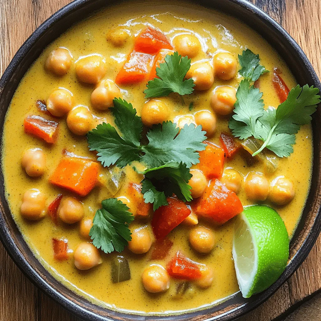 Slow Cooker Coconut Curry Chickpea Stew Recipe
