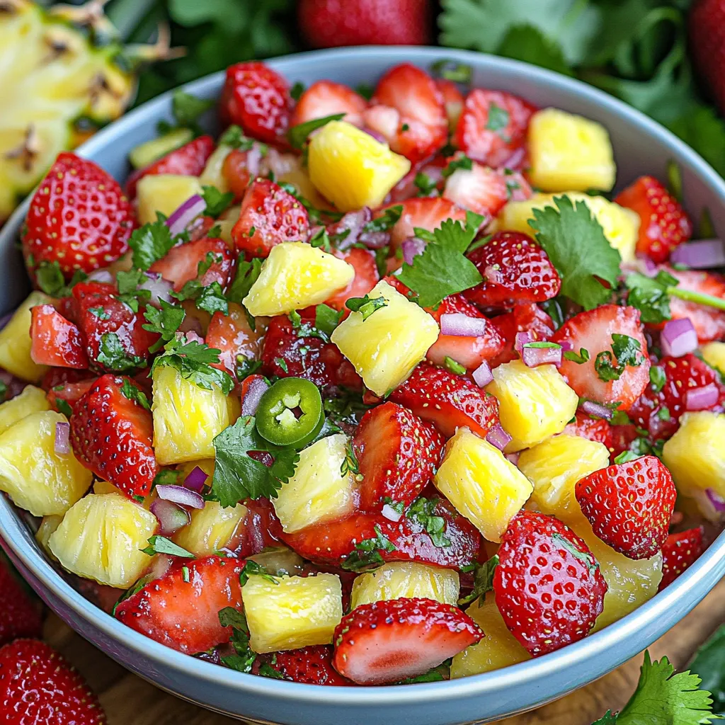 Strawberry Pineapple Salsa Flavorful Summer Delight