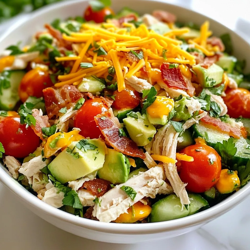 Loaded BLT Chicken Salad Fresh and Flavorful Delight