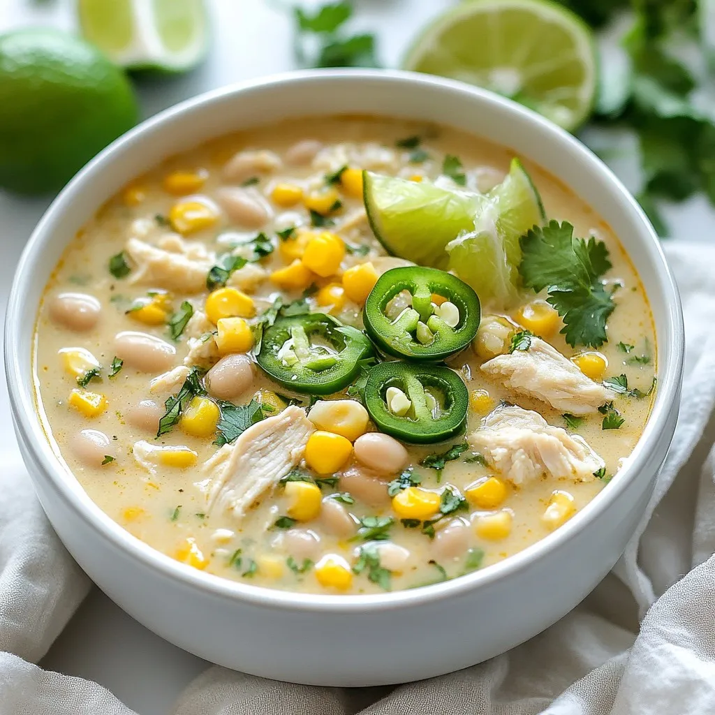 Creamy White Chicken Chili Flavorful and Simple Recipe