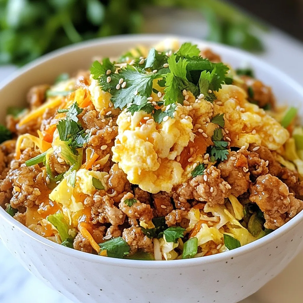 High Protein Egg Roll in a Bowl Flavorful Meal Prep