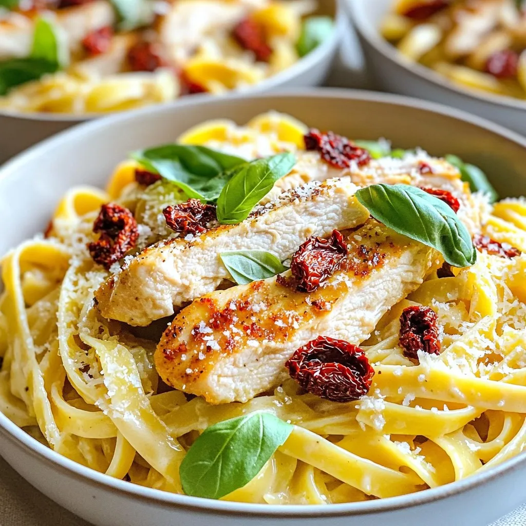 Creamy Sun-Dried Tomato Chicken Pasta Delight Recipe