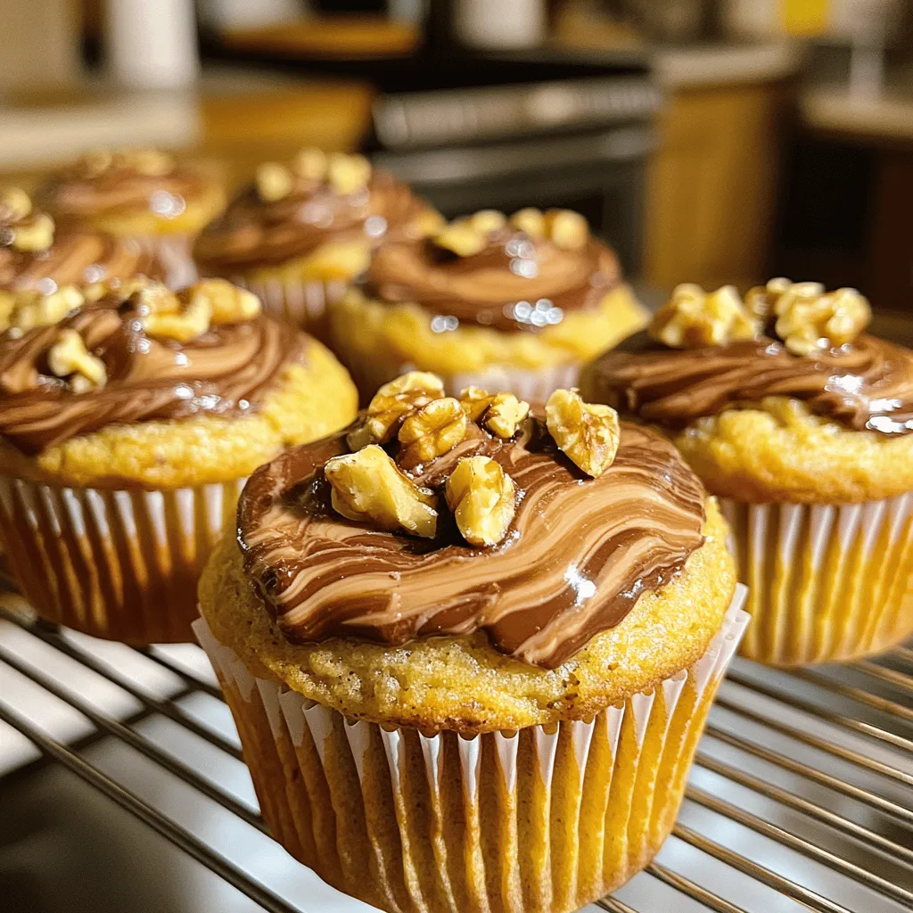 Banana Nutella Swirl Muffins Irresistible Treats