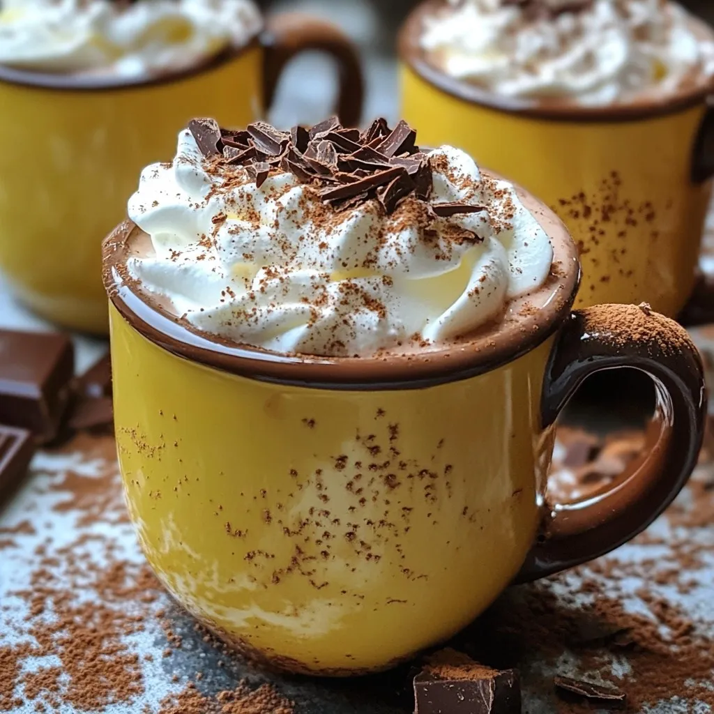 Spiced Hot Chocolate with Whipped Cream Delight