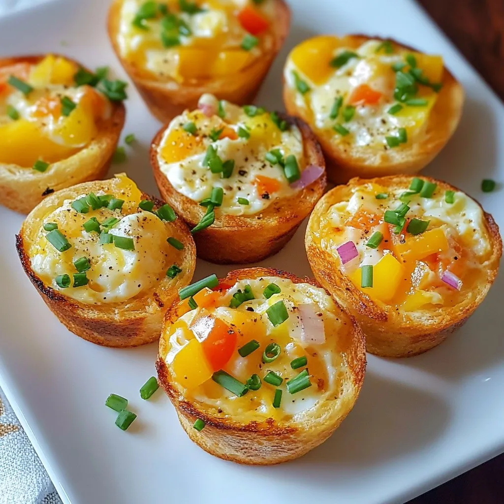 Air Fryer Egg-Cheese Toast Cups Quick and Tasty Bite
