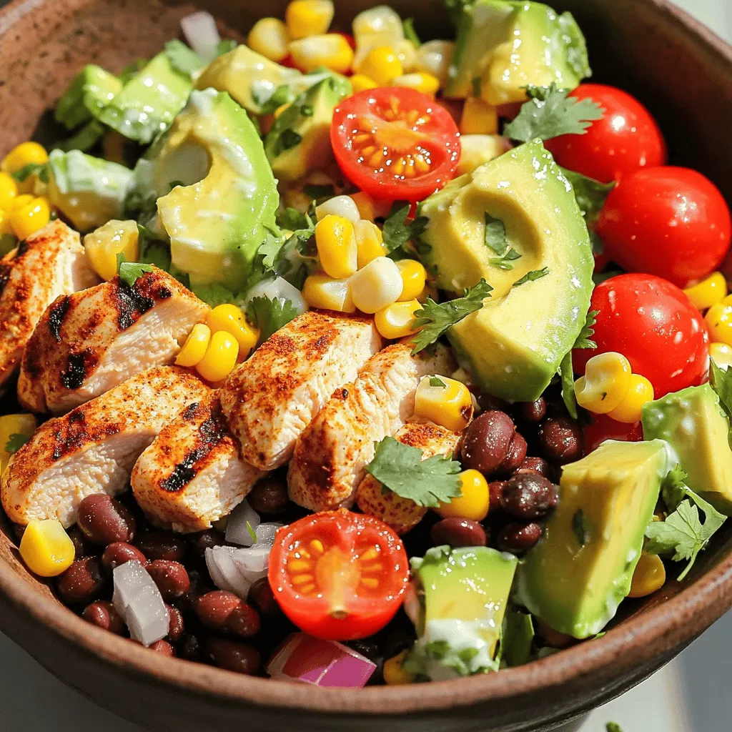 Tex-Mex Chopped Chicken Salad Flavorful and Fresh Dish