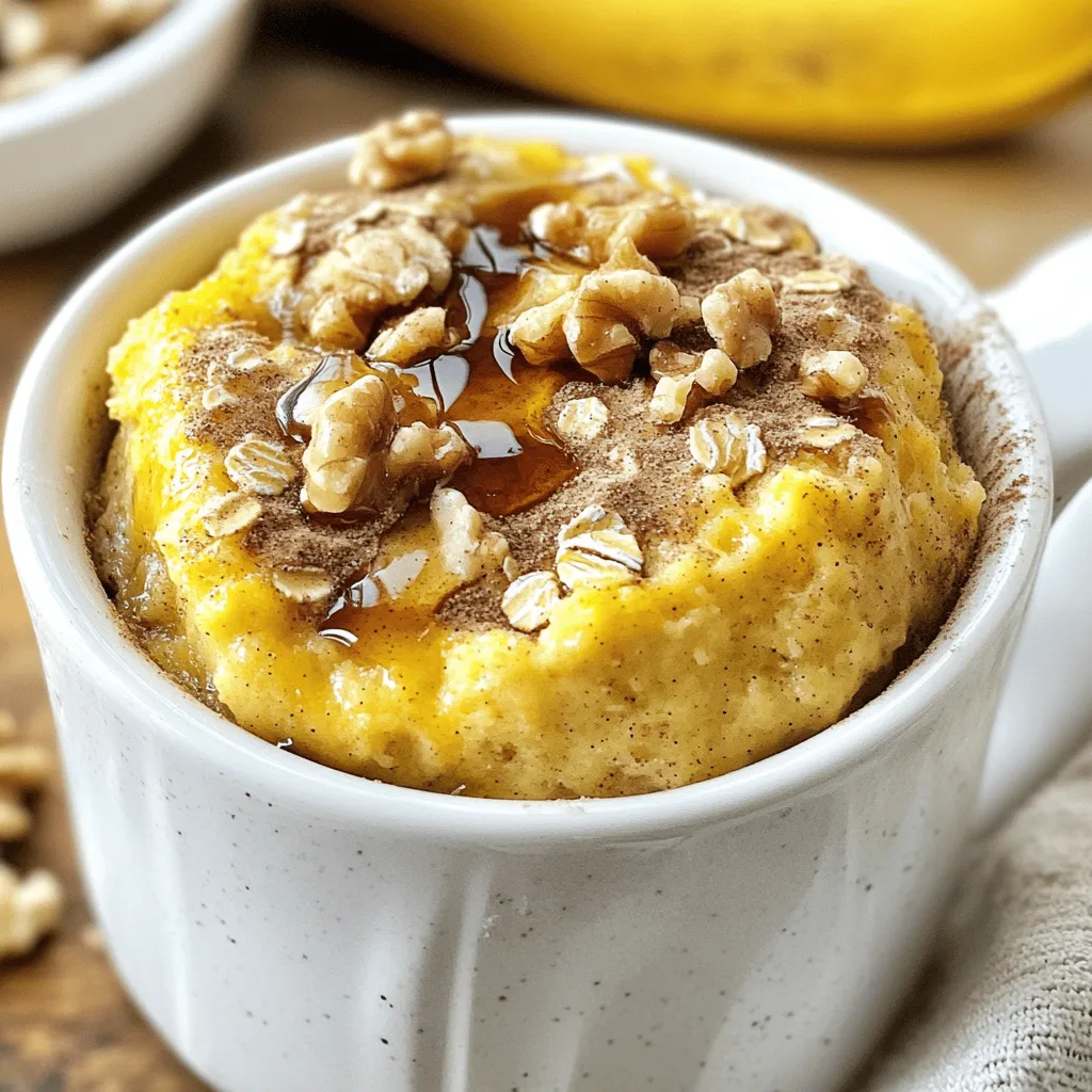High-Protein Banana Bread Mug Cake Easy and Delicious