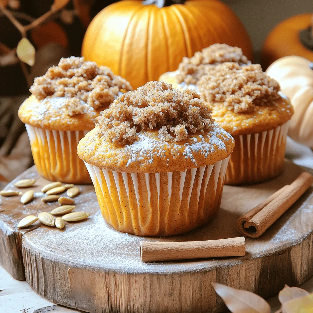 Easy Pumpkin Muffins with Crumb Topping Recipe