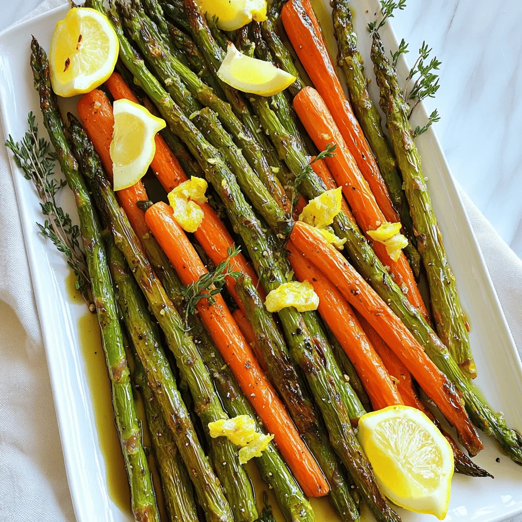Roasted Asparagus &#038; Carrots Flavorful Healthy Dish