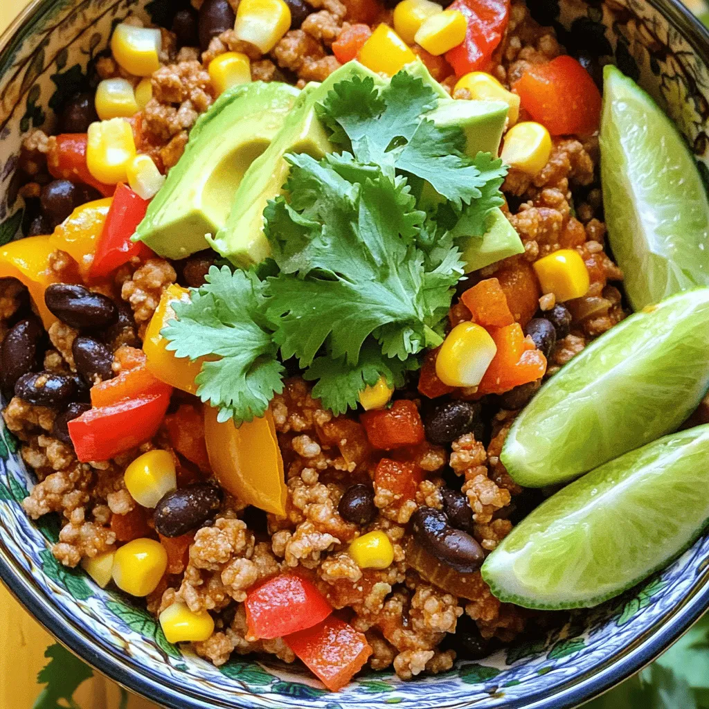 Ground Turkey and Peppers Flavorful Dinner Recipe