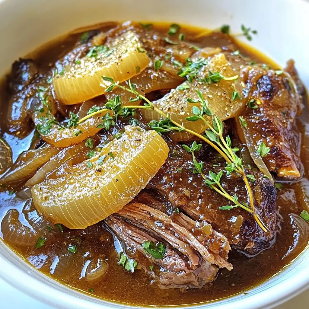 French Onion Pot Roast Satisfying and Hearty Meal