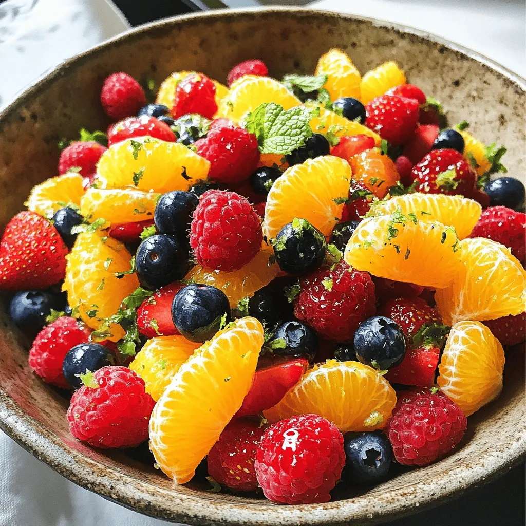 Orange Berry Fruit Salad Fresh and Flavorful Delight
