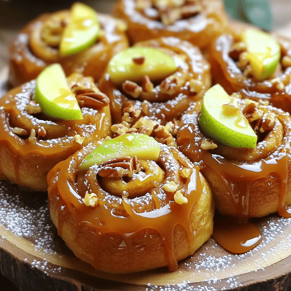 Caramel Apple Cinnamon Rolls Delightful and Easy Recipe