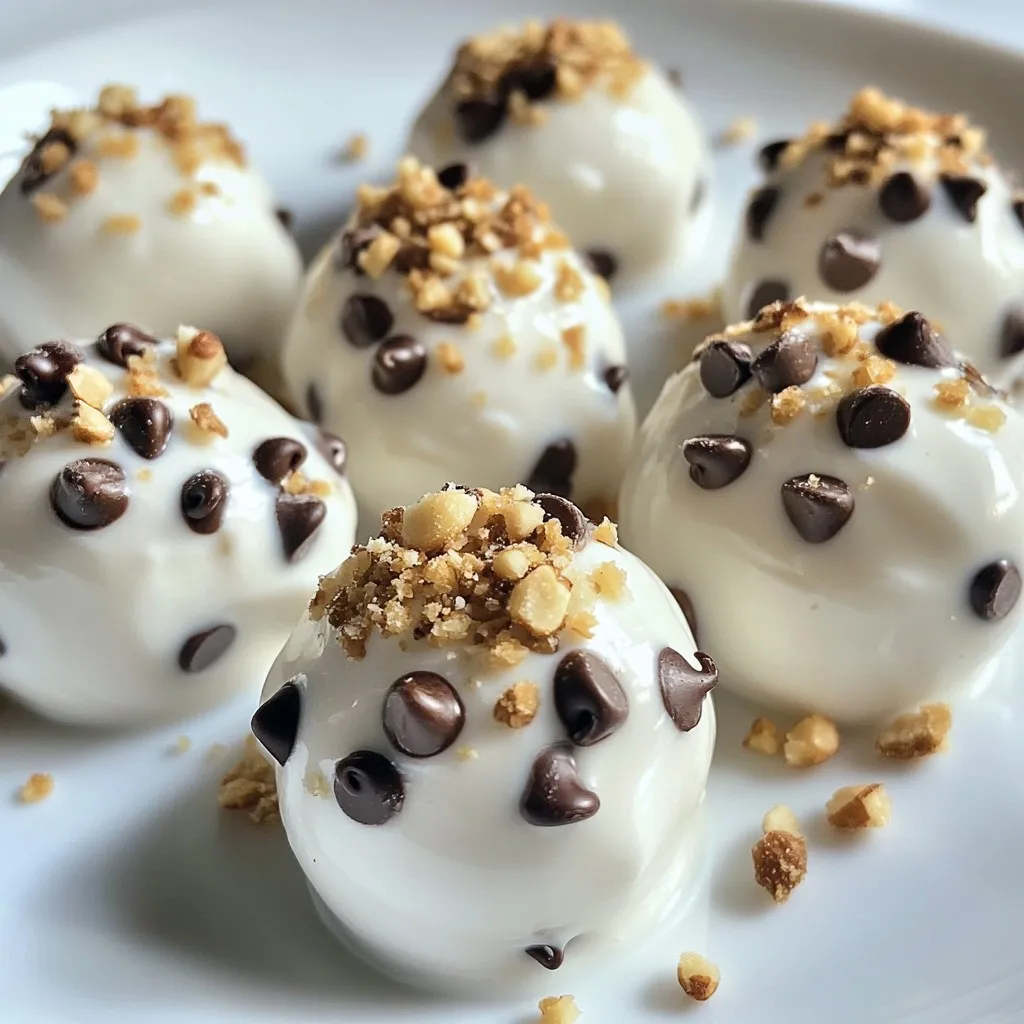 Cookie Dough Greek Yogurt Bites Sweet and Simple Treat