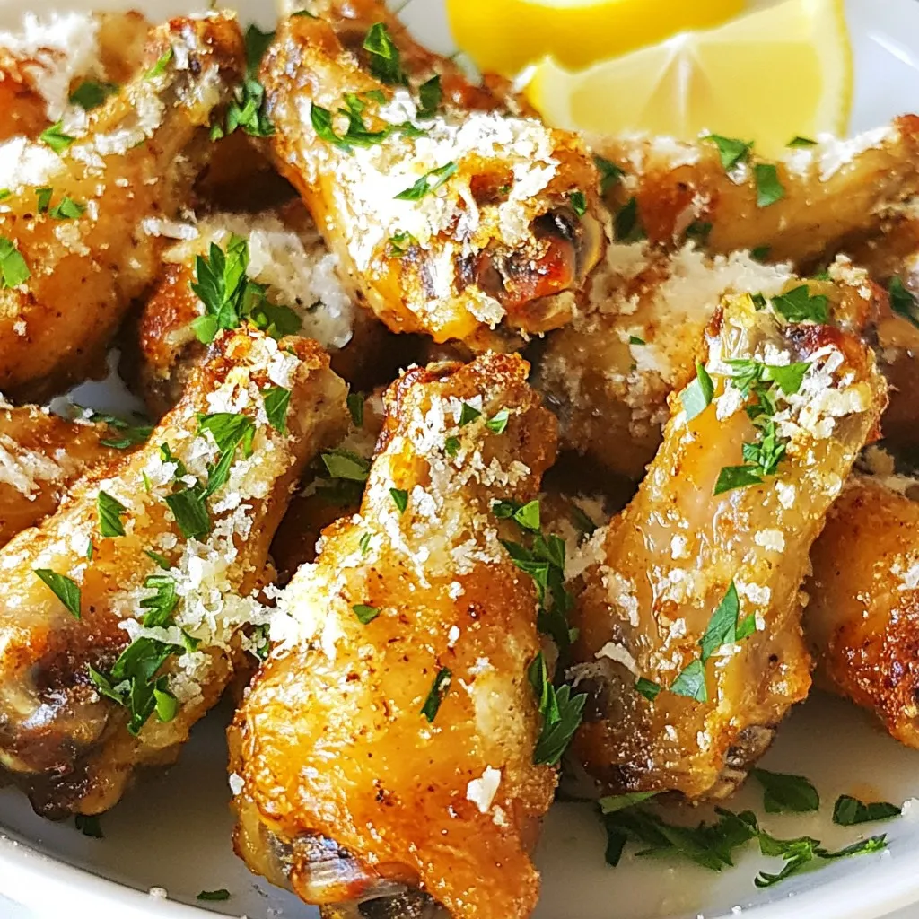 Air Fryer Garlic Parmesan Wings Crispy and Flavorful