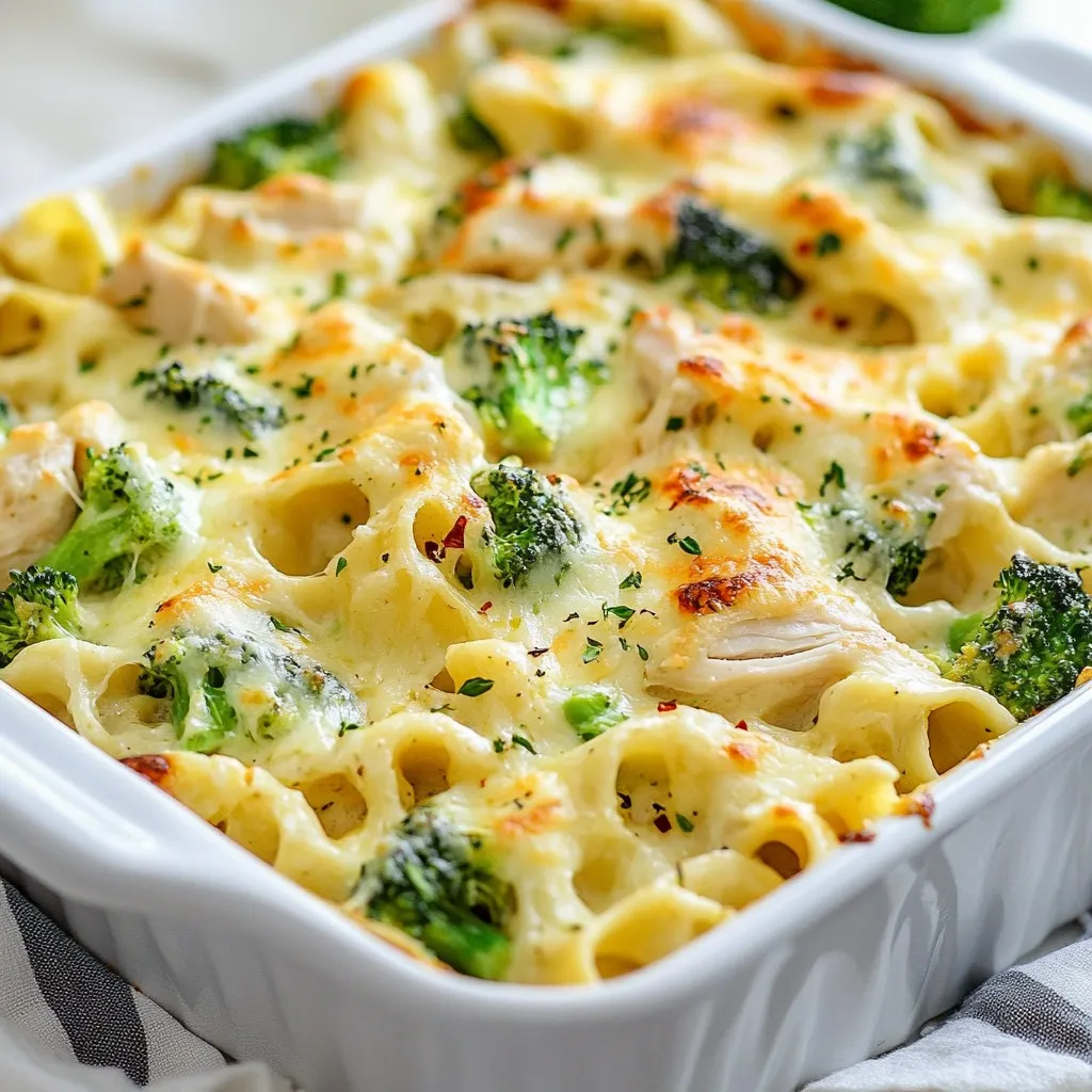 Chicken Broccoli Alfredo Bake Tasty and Simple Dish