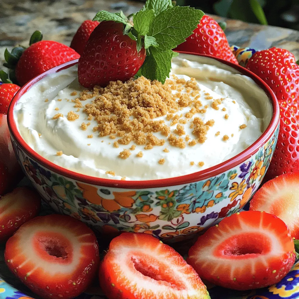 Cheesecake Dip with Strawberries Perfect for Parties