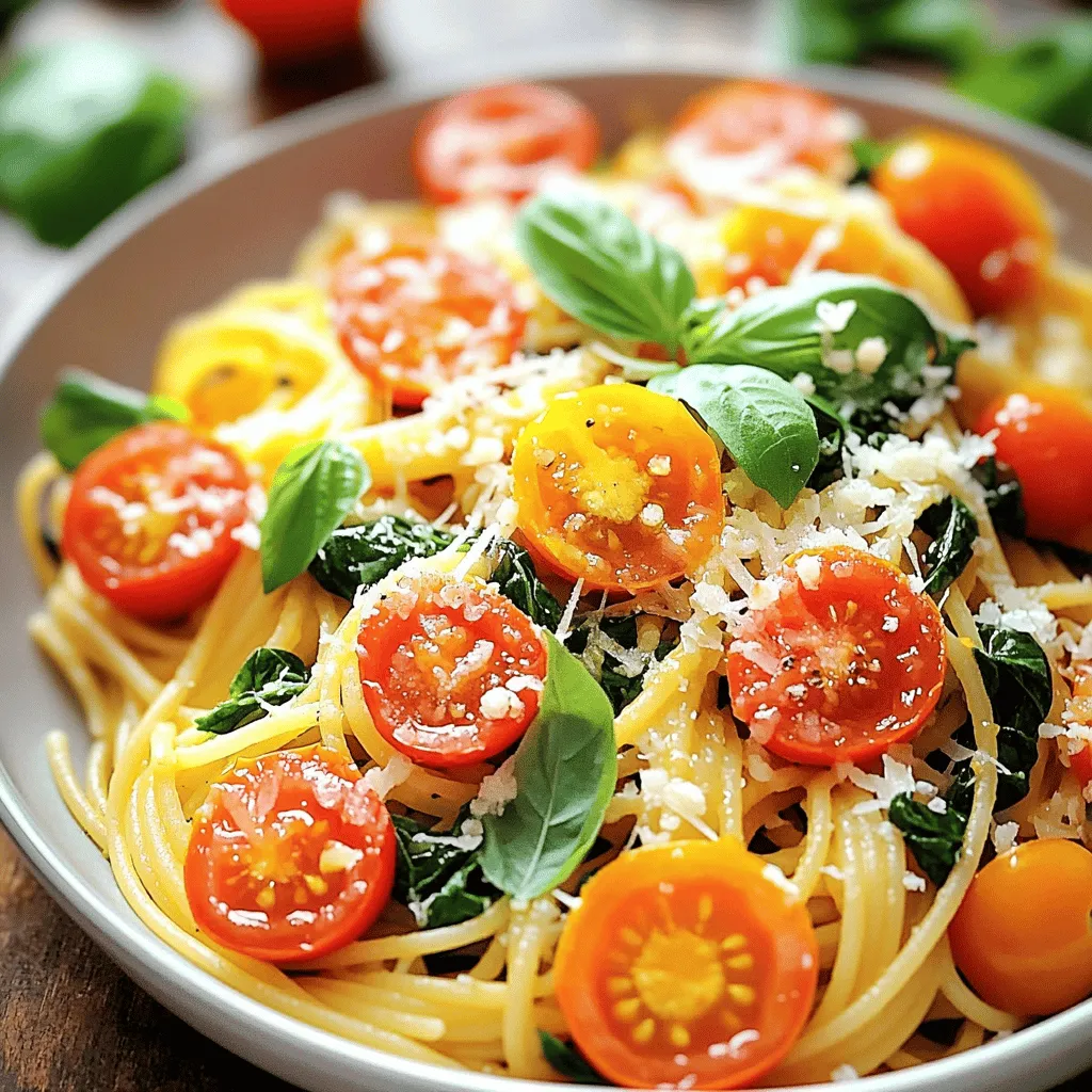 Tomato Spinach Pasta Delight Healthy and Flavorful Meal