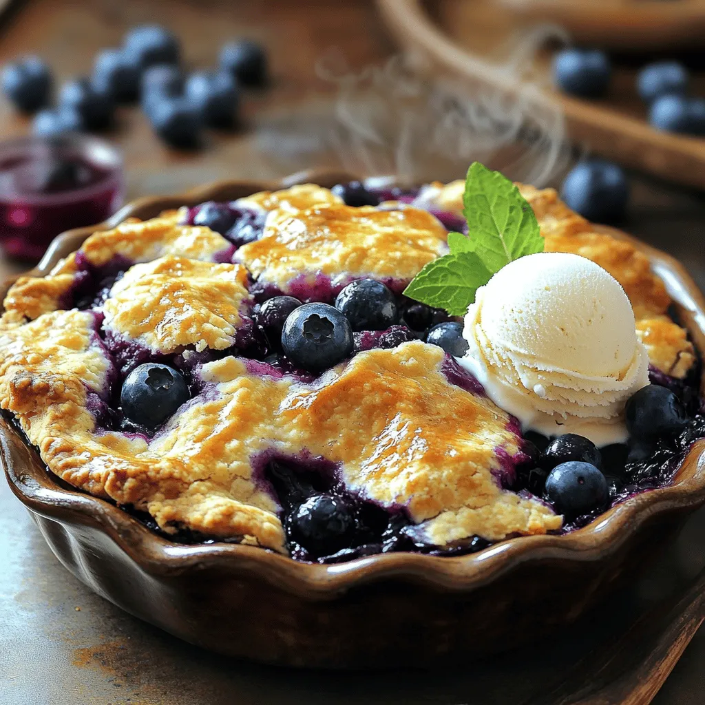 4 Ingredient Blueberry Cobbler Simple and Delicious Treat