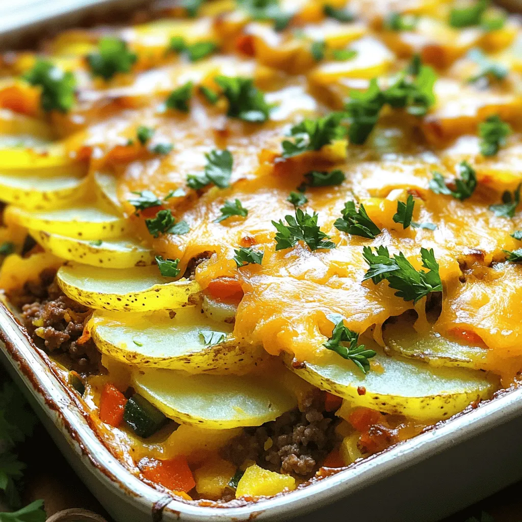 Hobo Casserole Rustic Ground Beef and Potato Bake Delight