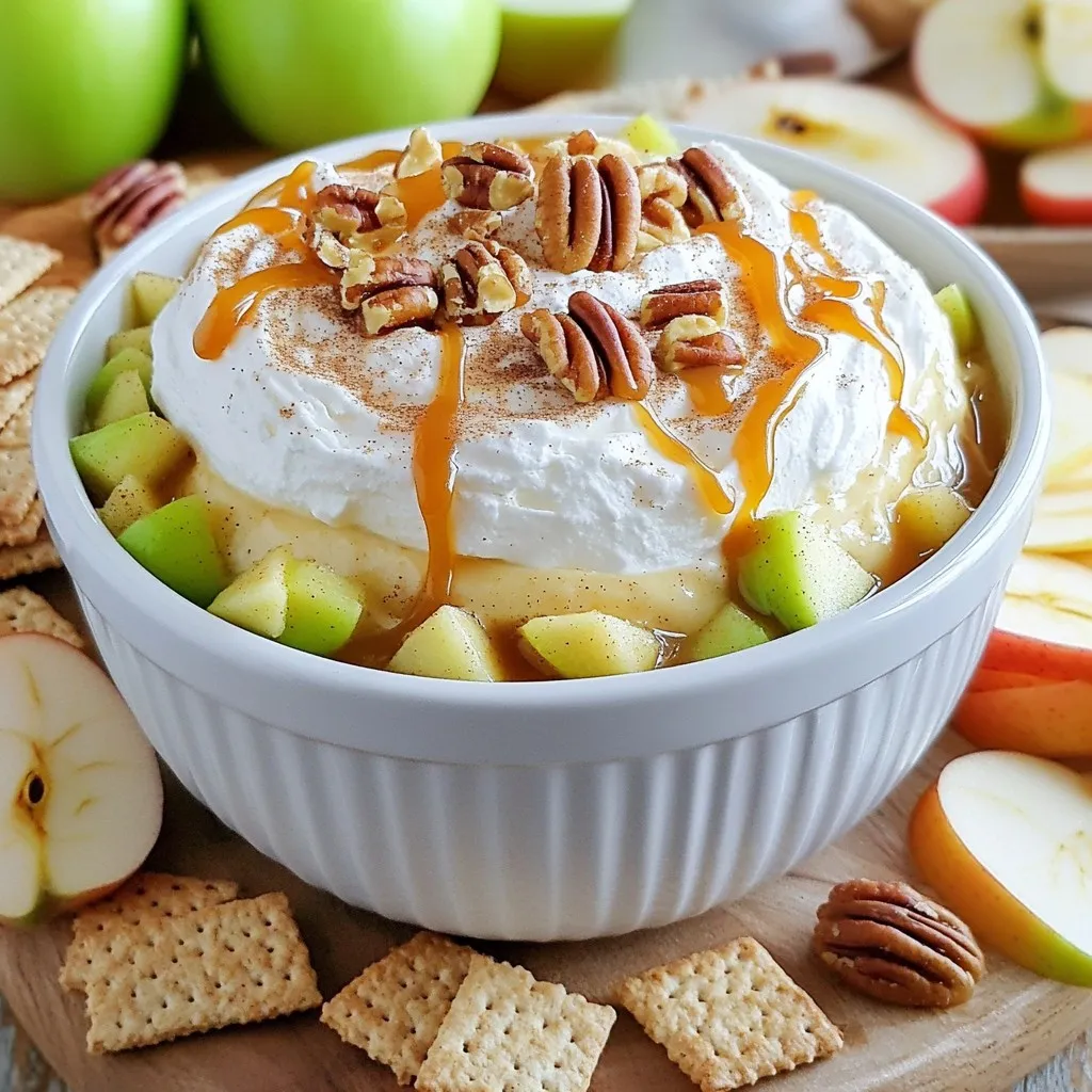 No Bake Caramel Apple Cheesecake Dip Delight