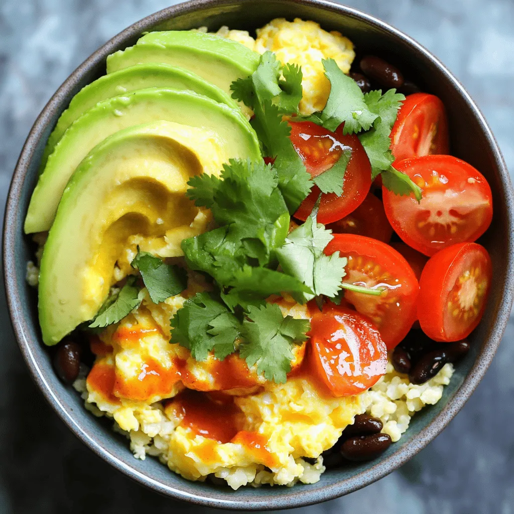 Low Carb Breakfast Burrito Bowl Tasty and Simple Meal