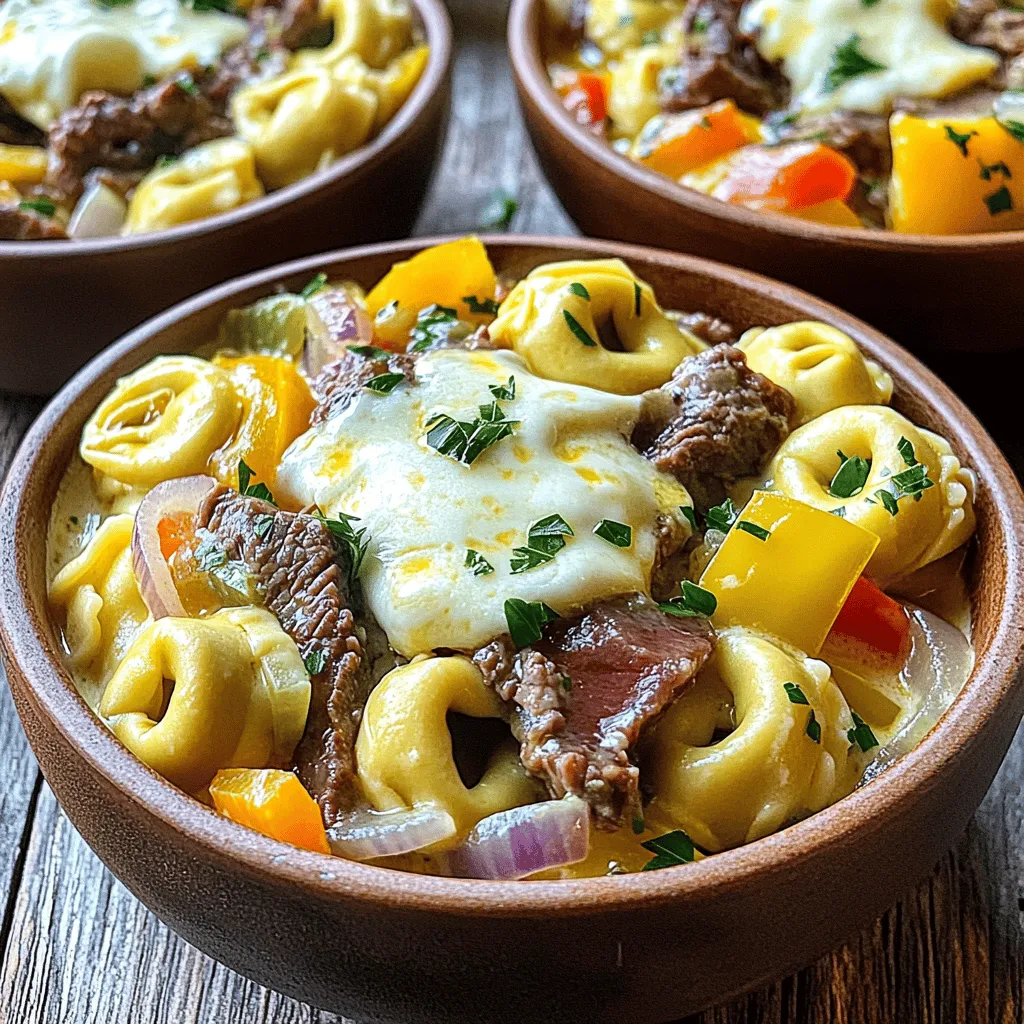 Cheesesteak Tortellini Flavorful Comfort Food Dish