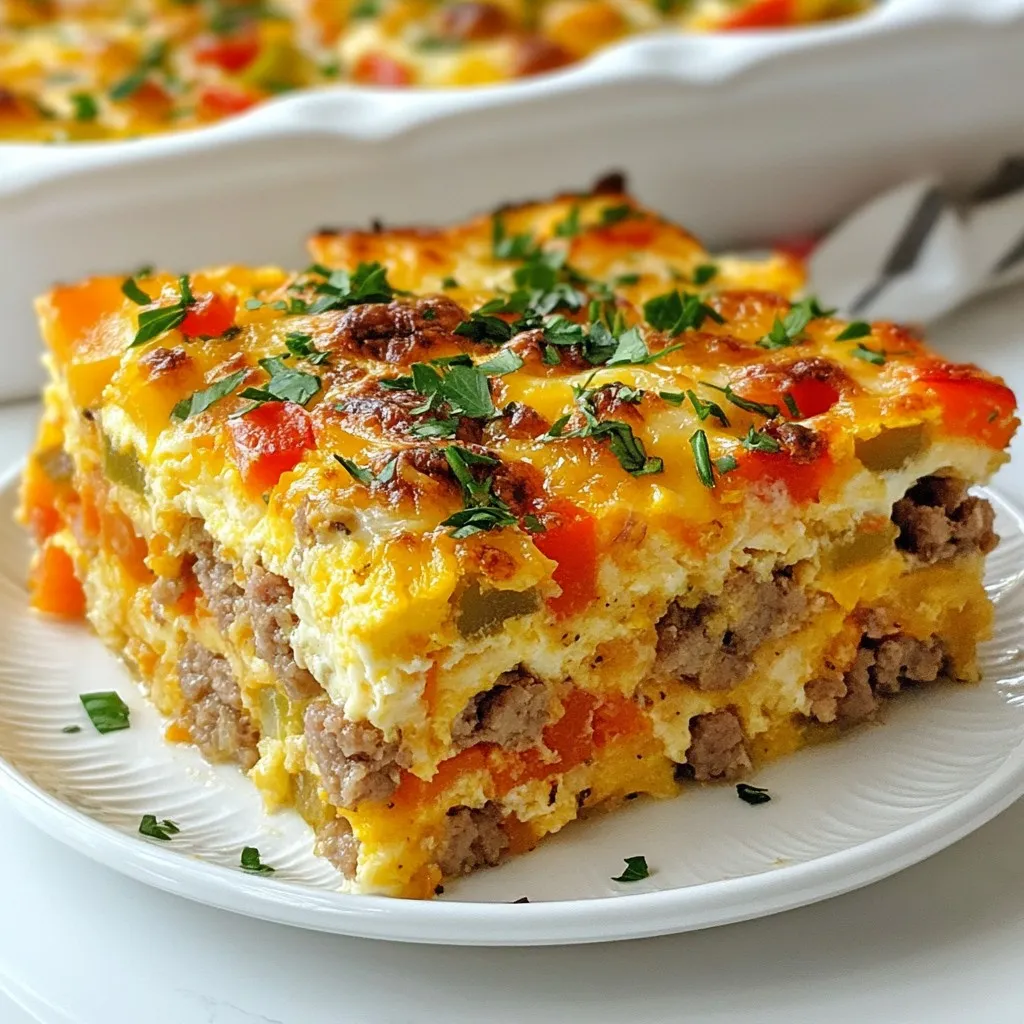 Loaded Breakfast Casserole Perfect for Mornings