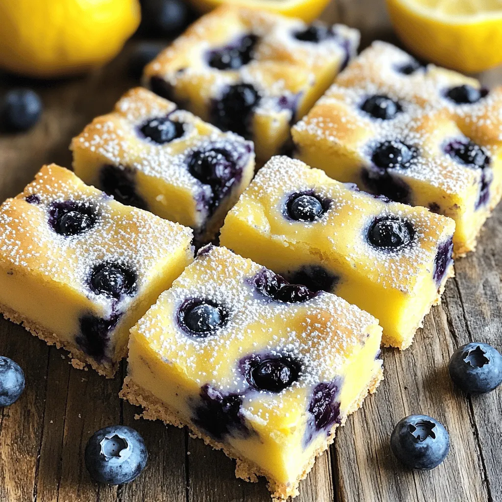 Lemon Blueberry Yogurt Bars Tasty and Nutritious Snack