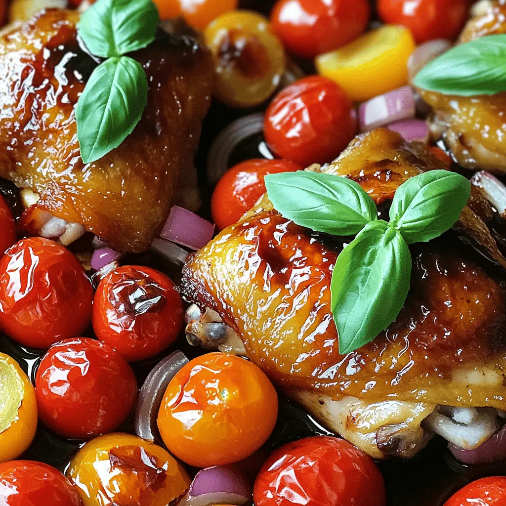 Easy Family Dinner – One Pan Balsamic Chicken Recipe