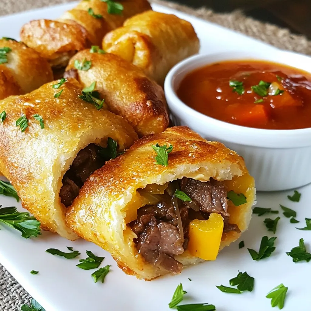 Keto Philly Cheesesteak Rolls Easy and Delicious Recipe