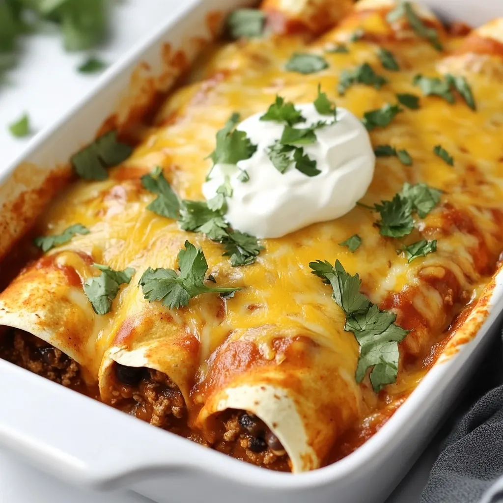 Ingredient Beef Enchiladas Quick and Flavorful Dish