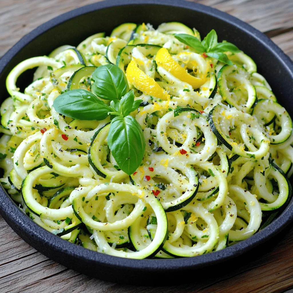 Zucchini Noodles Perfectly Cooked Easy and Flavorful Meal