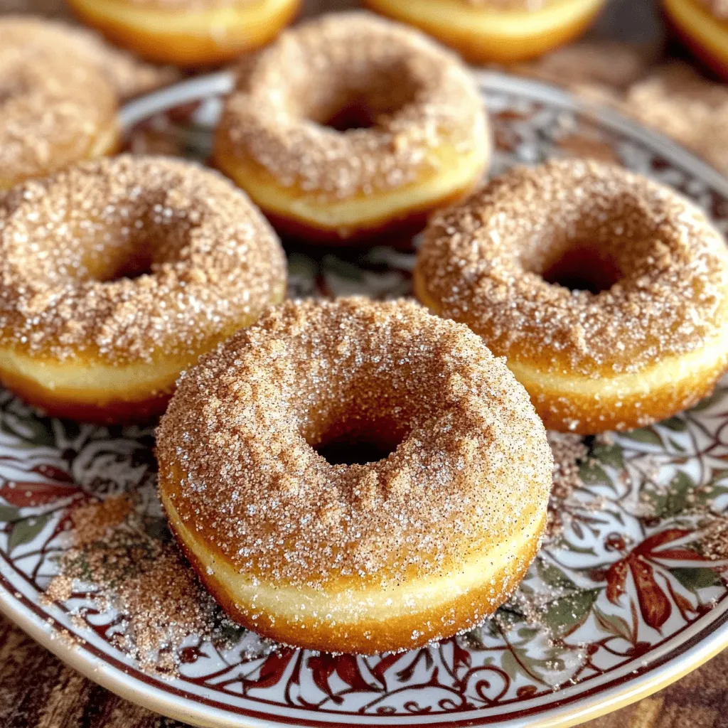 Gingerbread Donuts with Cinnamon Sugar Delight