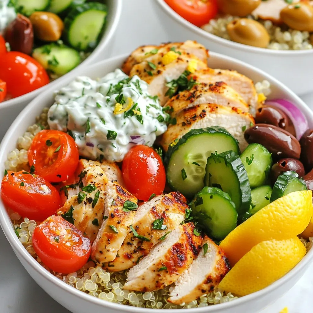 Greek Chicken Power Bowls Nutritious and Simple Meal