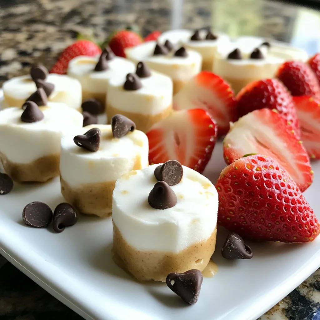 Frozen Peanut Butter Yogurt Bites Healthy Snack Idea