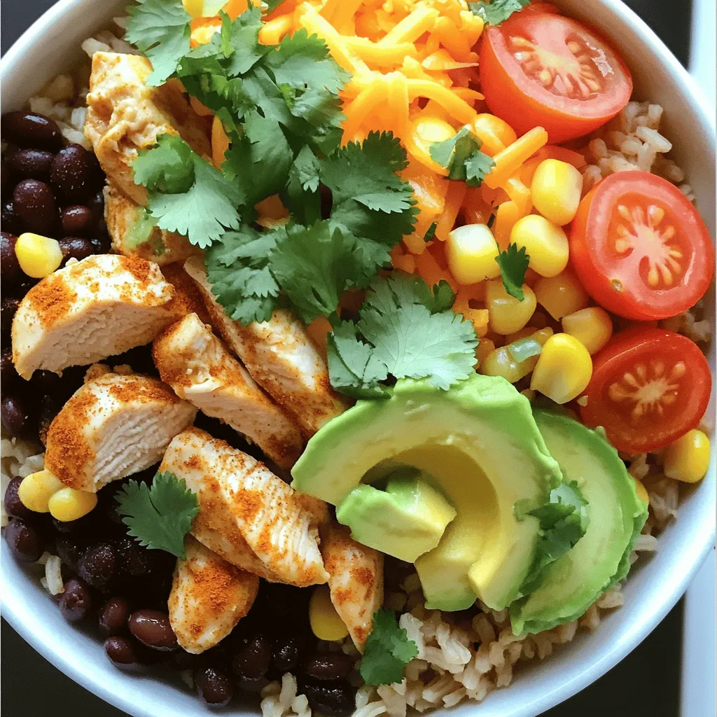 Mexican Chicken Burrito Bowls Flavorful and Easy Meal